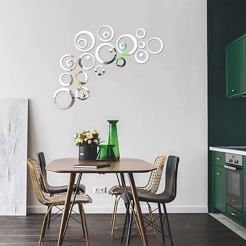 Circular Elegant Acrylic Wall Decor Mirrors