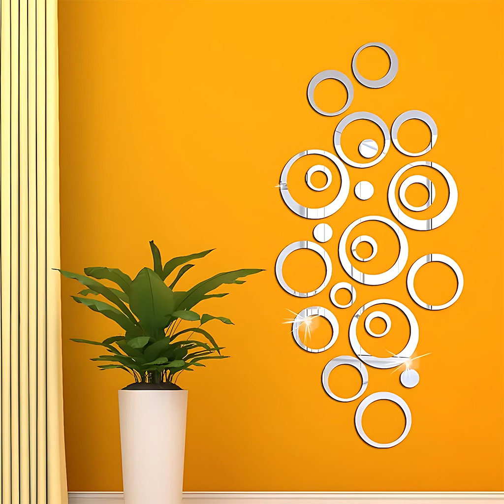 Circular Elegant Acrylic Wall Decor Mirrors