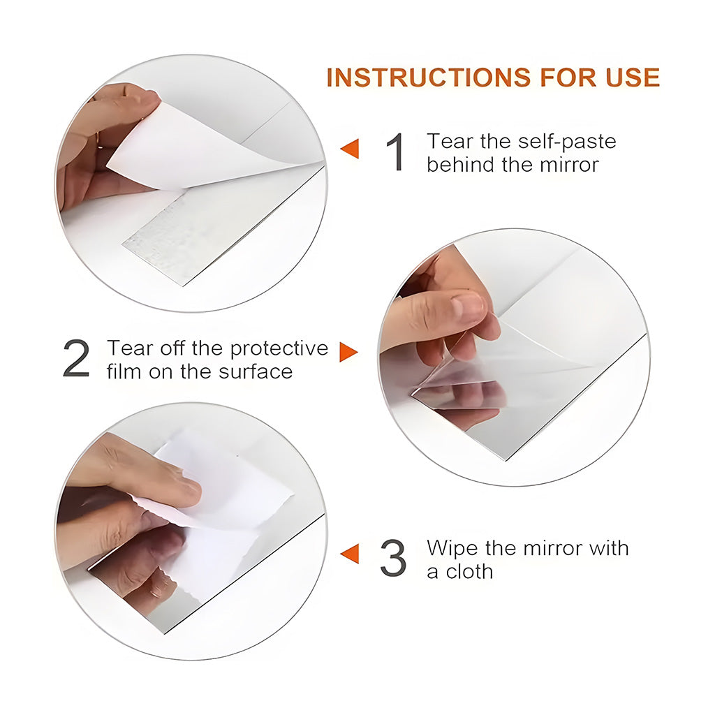 Acrylic Elegant Wall Decor Mirror Strips