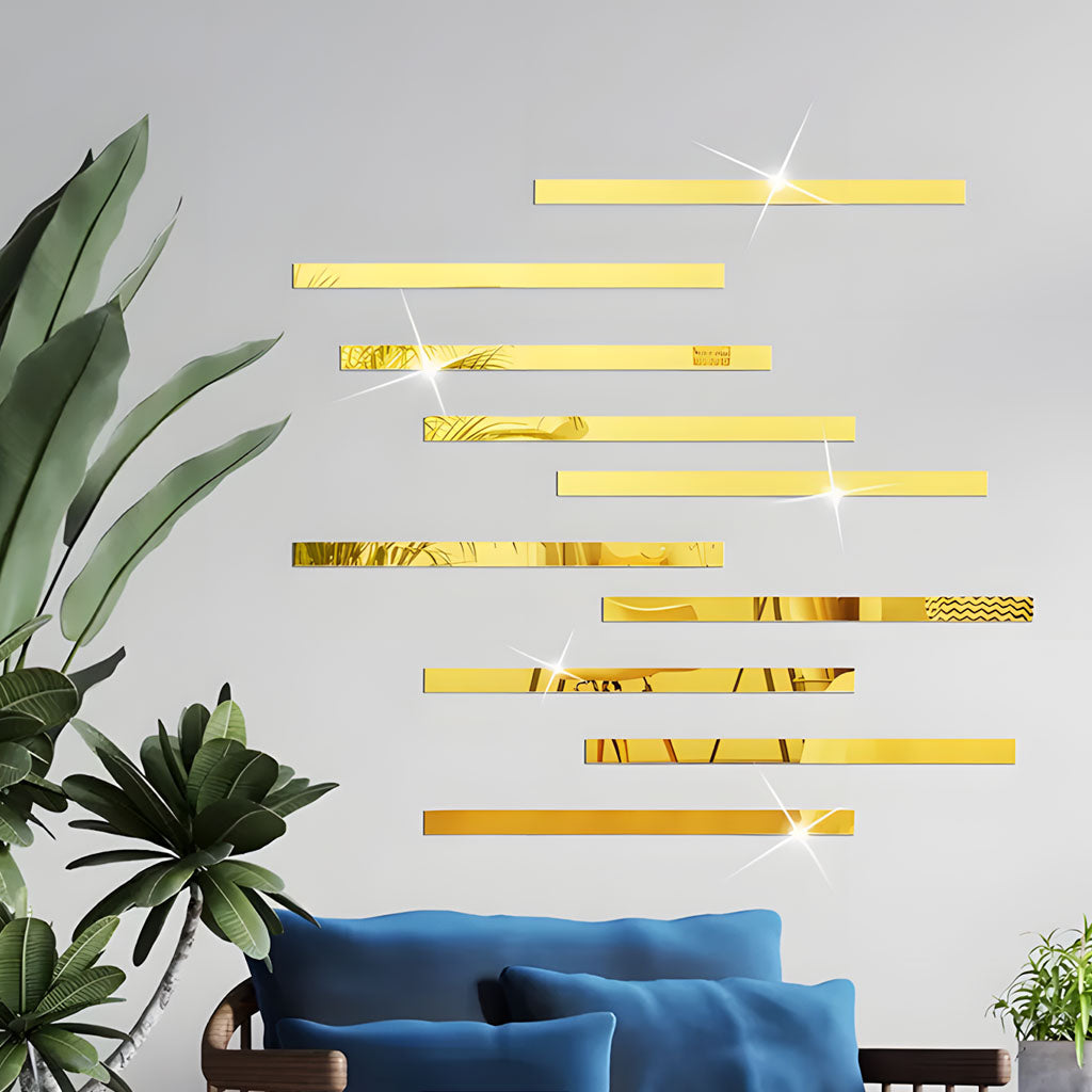 Acrylic Elegant Wall Decor Mirror Strips