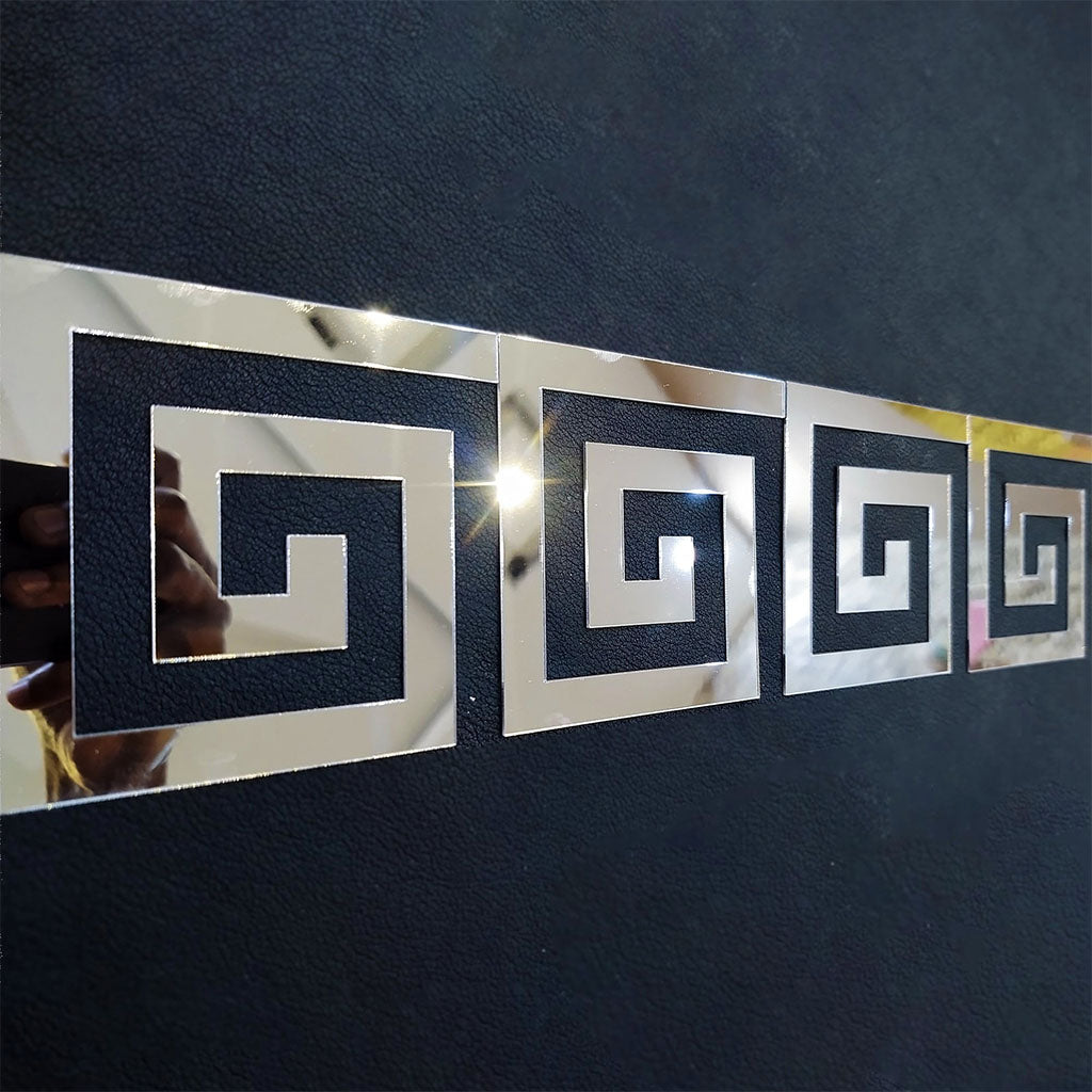 Geometric Greek Elegant Acrylic Wall Decor Mirrors