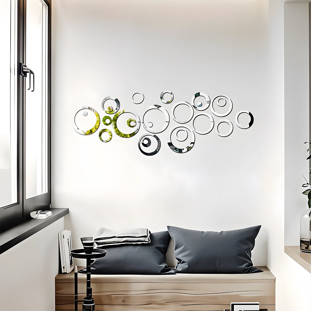Circular Elegant Acrylic Wall Decor Mirrors