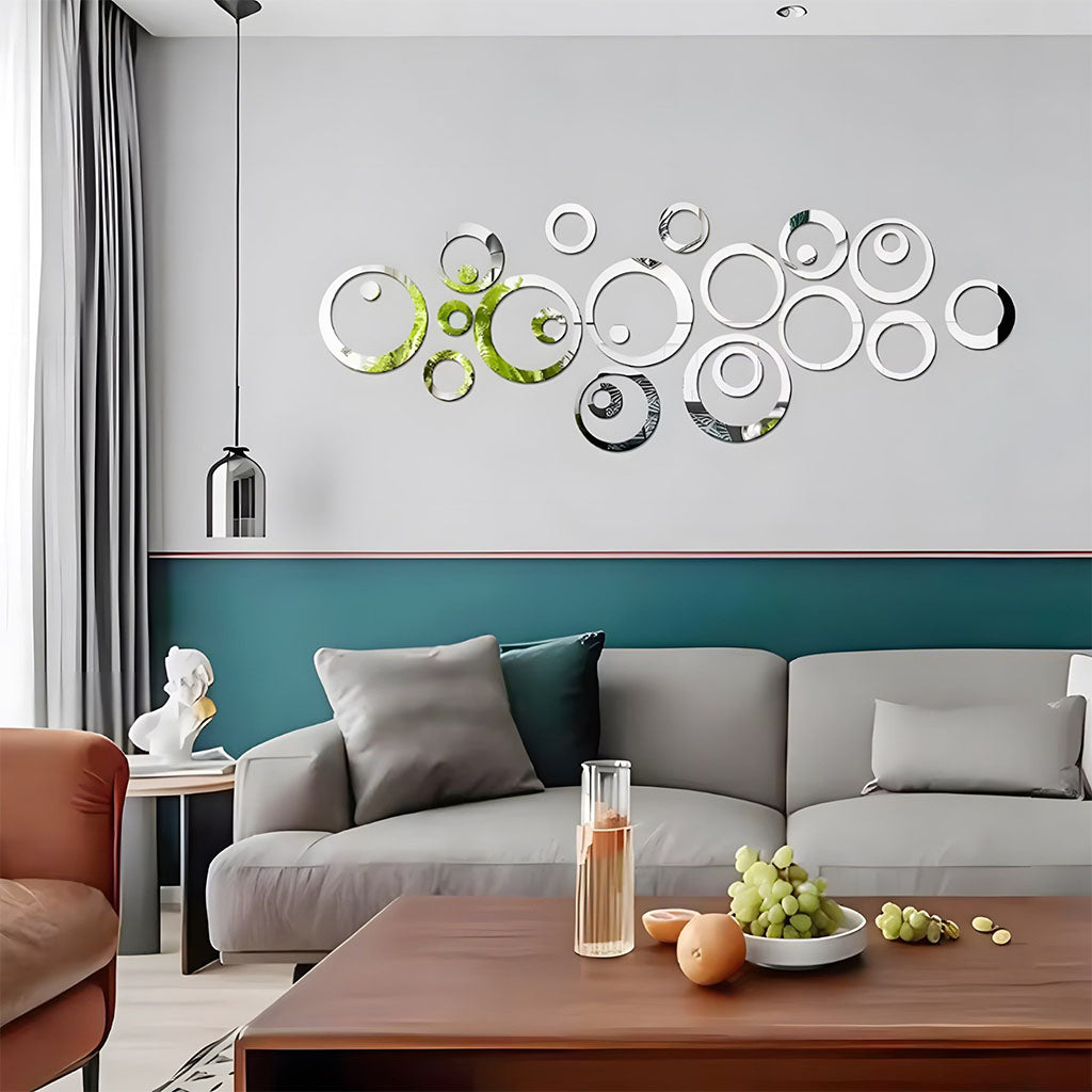 Circular Elegant Acrylic Wall Decor Mirrors