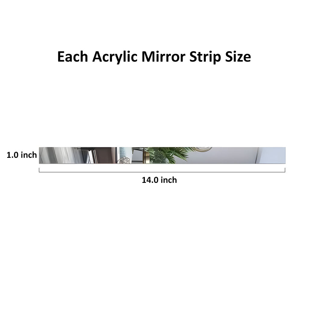 Acrylic Elegant Wall Decor Mirror Strips