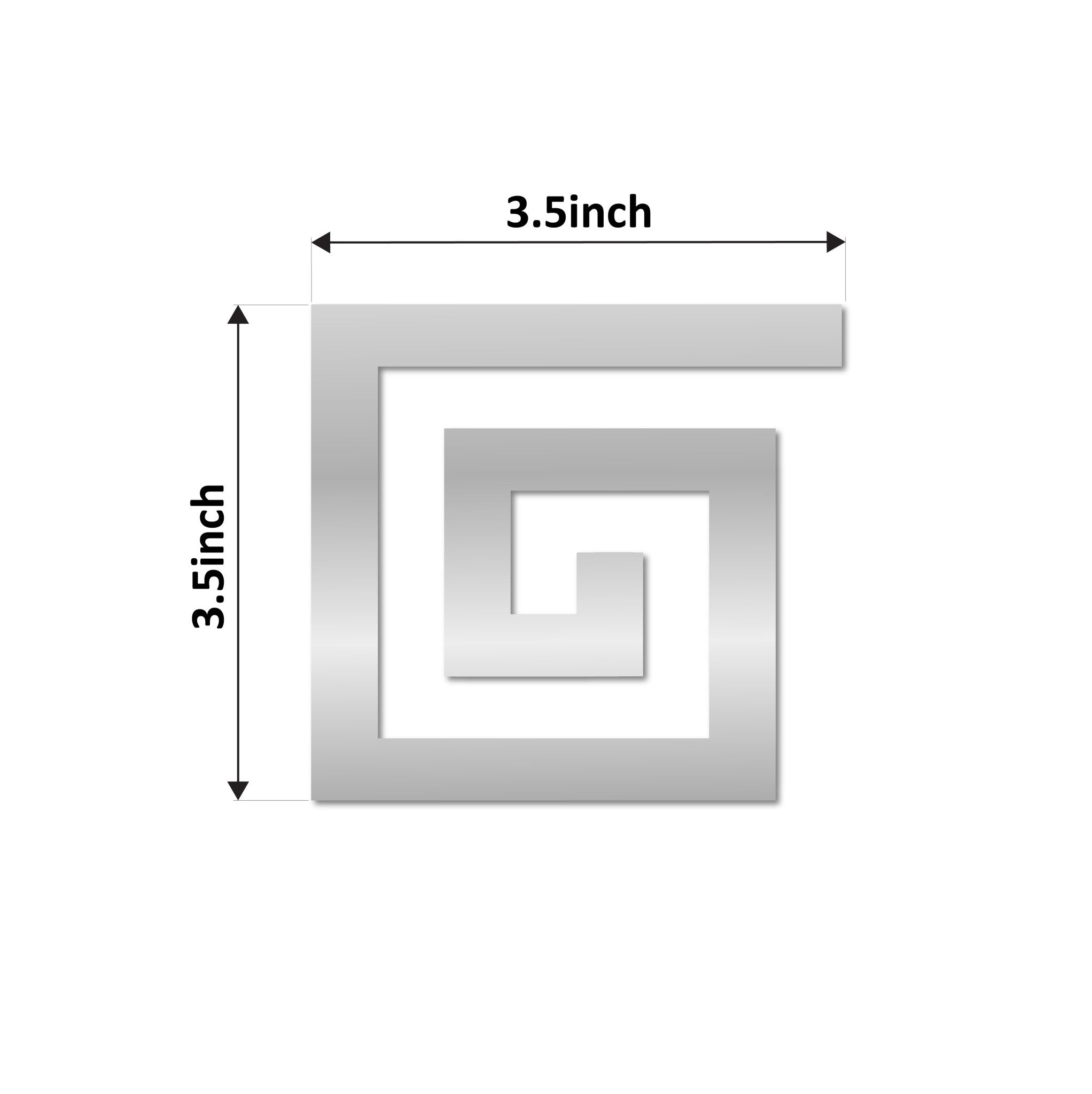 Geometric Greek Elegant Acrylic Wall Decor Mirrors