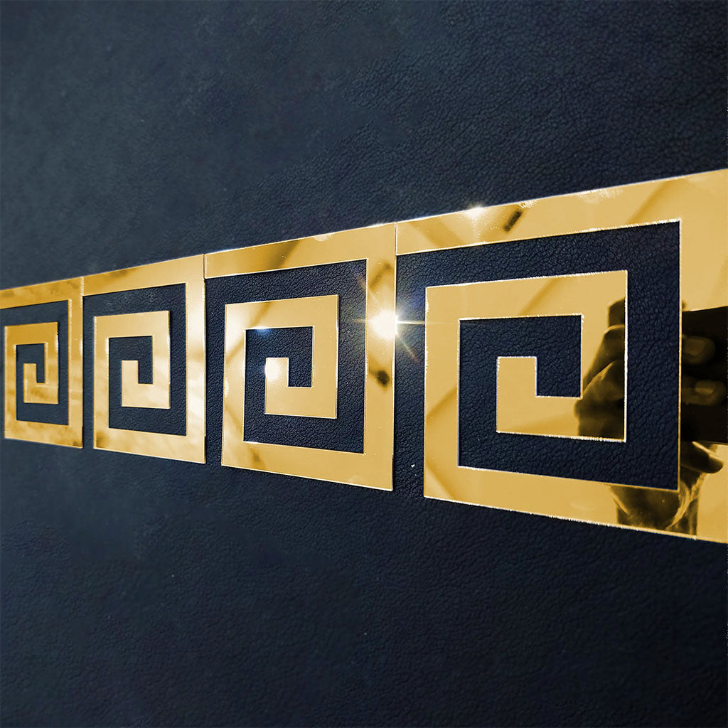 Geometric Greek Elegant Acrylic Wall Decor Mirrors